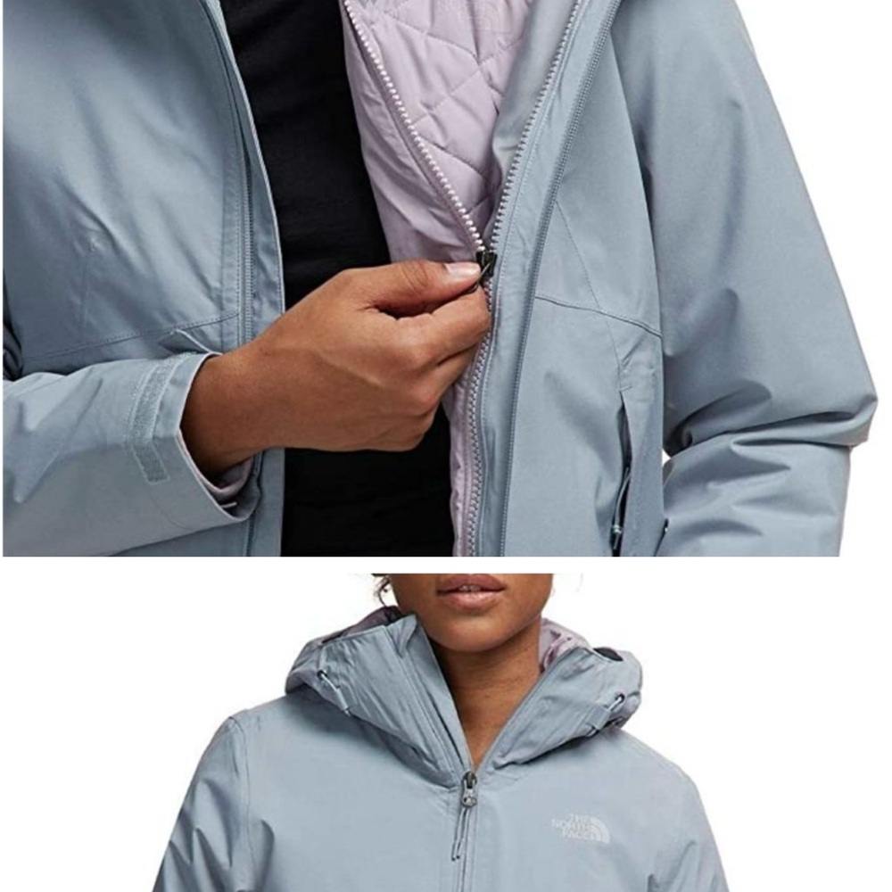 The North Face Light Blue Hooded Jacket